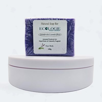 Lavender Oil and Lavender Flower Bath Soap - ENC Ecologie Natural Cosmetics