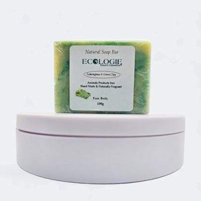 Lemongrass and Greenclay Bath Soap - ENC Ecologie Natural Cosmetics